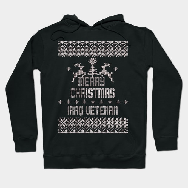 Merry Christmas IRAQ VETERAN Hoodie by ramiroxavier